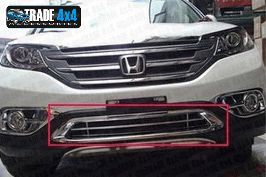 Honda Crv 2012 On Chrome Front Bumper Lower Grille Cover Surround Uk Supplier Ebay